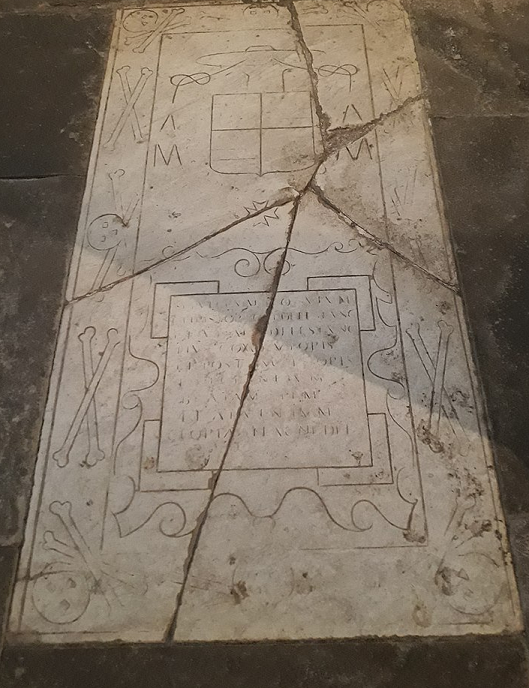 Sépulture de Christophe de Lestang et de Vital - son neveu - en la basilique Saint-Nazaire à Carcassonne